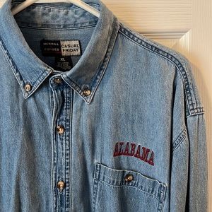 Vintage Merrill & Forbes Outfitters Alabama long sleeve button down size XL